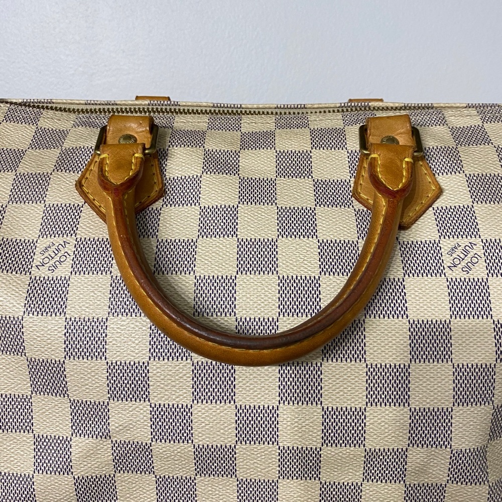 LOUIS VUITTON SPEEDY 30 IN DAMIER AZUR - Picture 7 of 13